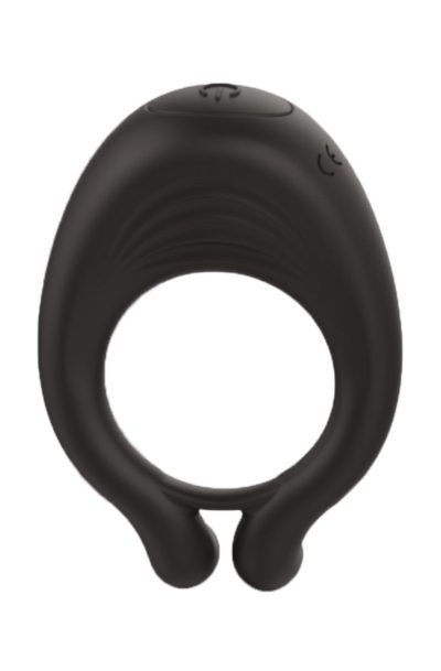 OCTAVE, Cockring Noir dans un silicone mdical doux avec 1 mode de vibration