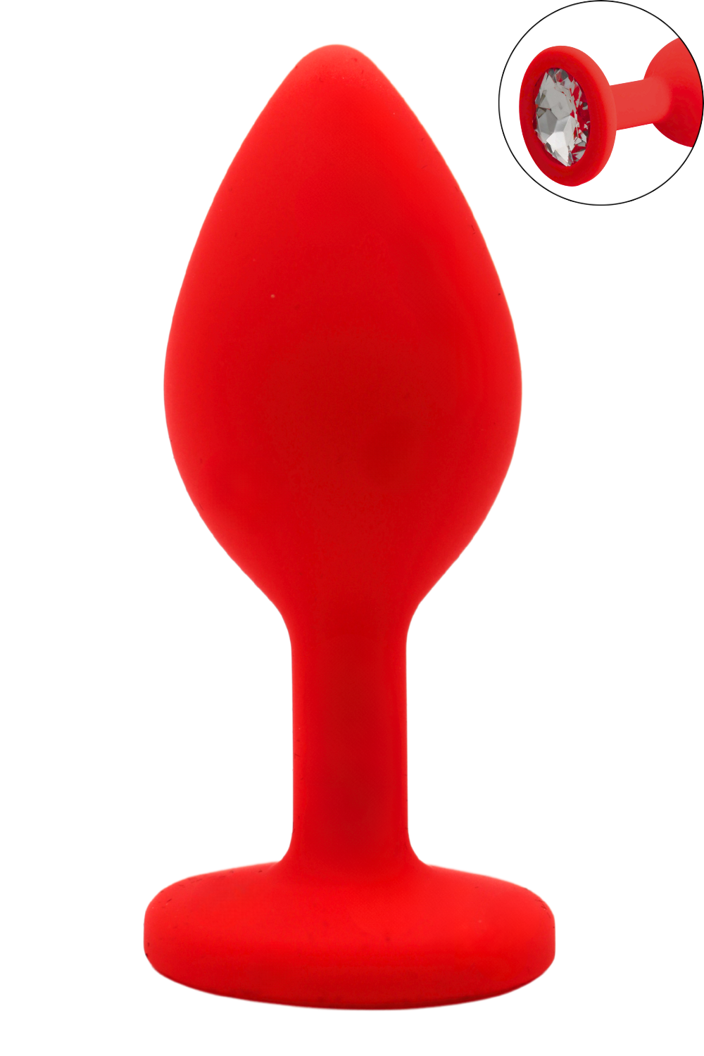 Plug rouge bijou cristal Small CHERRY 1 Plug rouge bijou cristal Small CHERRY