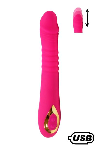 TWIST Rose, Vibromasseur va-et-vient USB en silicone mdical, dot de 18 modes de stimulation