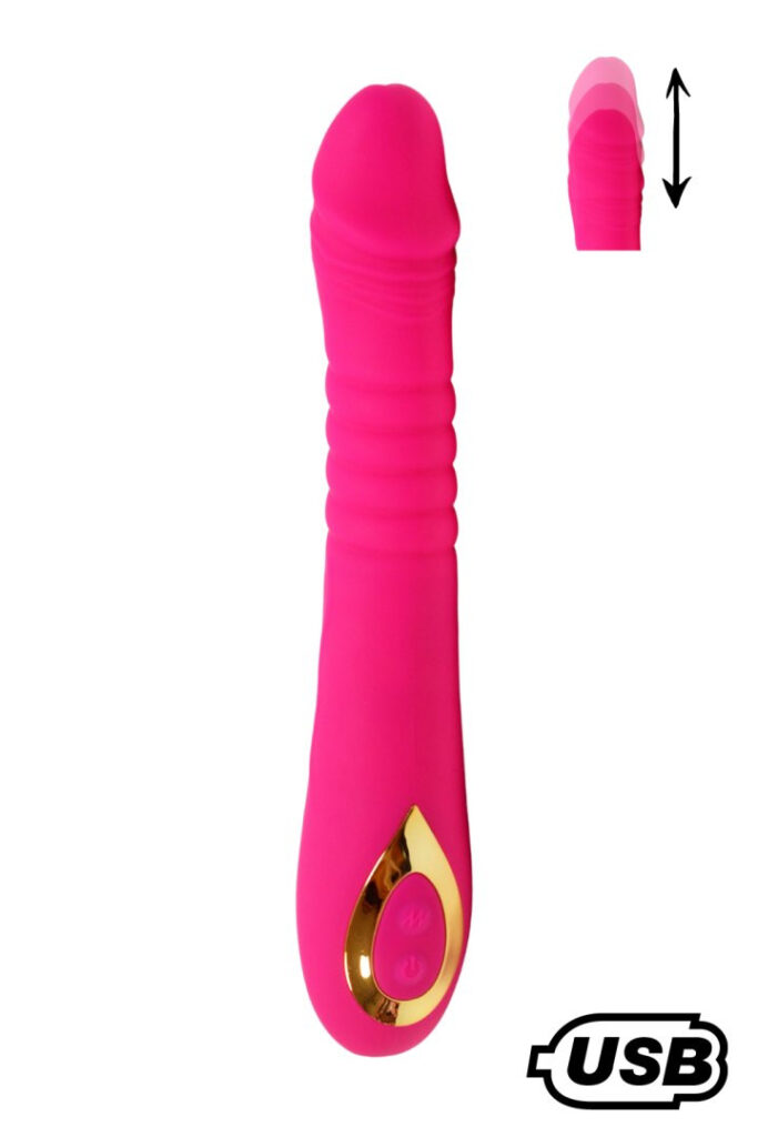 Accueil 17 TWIST Rose, Vibromasseur va-et-vient USB en silicone mdical, dot de 18 modes de stimulation