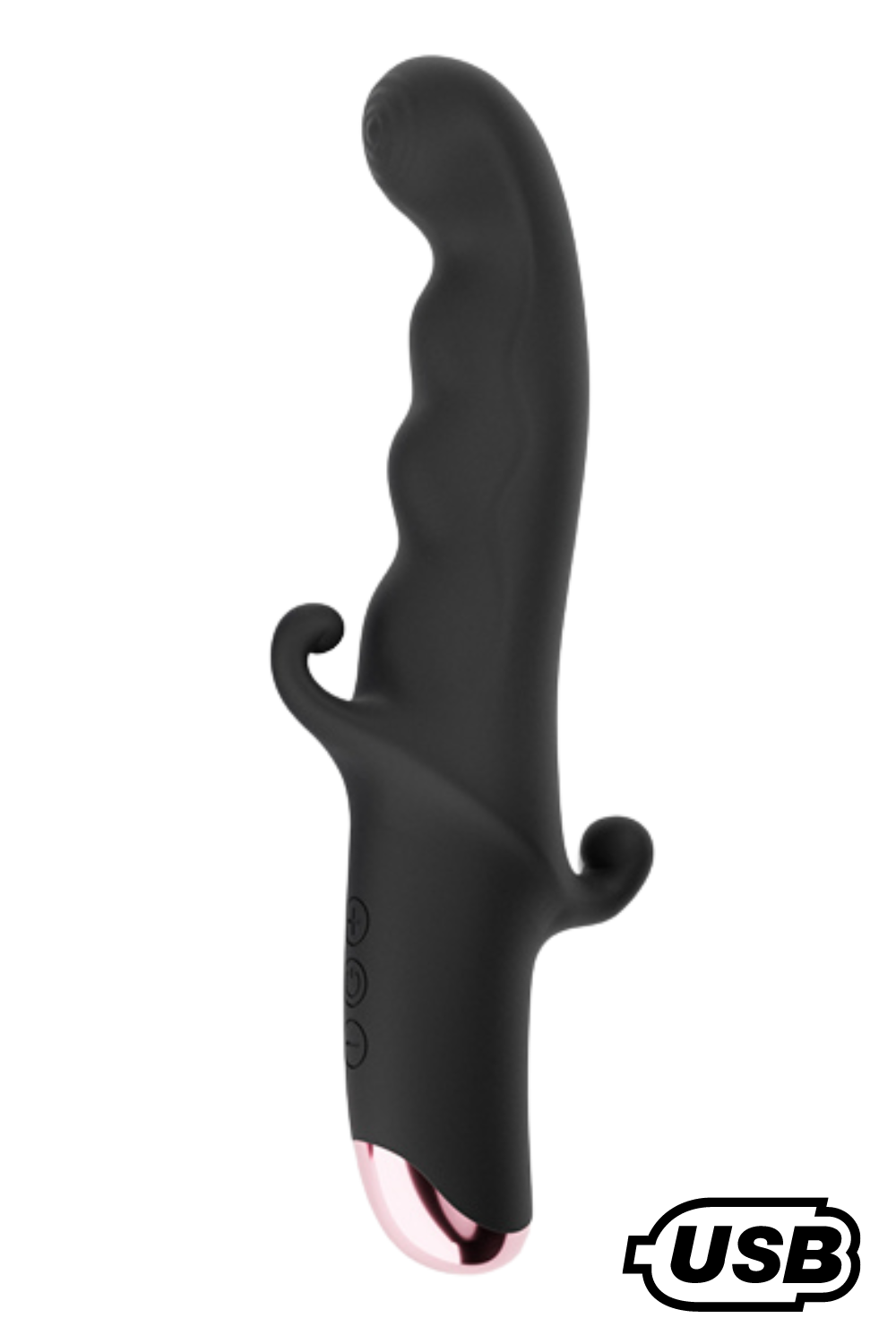 BLACK KNIGHT, Vibromasseur Point G USB en silicone mdical doux, dot de 10 modes de vibration 1 BLACK KNIGHT, Vibromasseur Point G USB en silicone mdical doux, dot de 10 modes de vibration