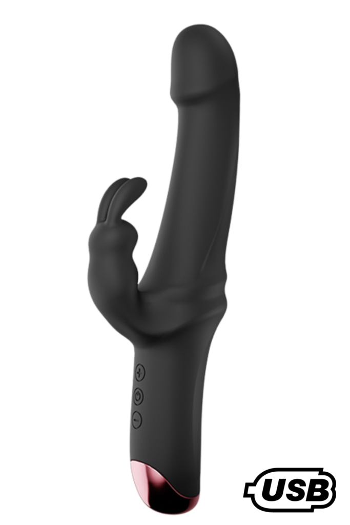 Accueil 14 PLAYER, Vibromasseur Rabbit USB, silicone mdical doux et lisse, dot de 10 modes de vibration