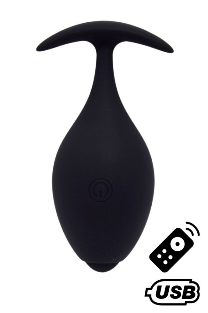 Accueil 11 BABA, Plug vibrant anal noir USB, avec tlcommande
