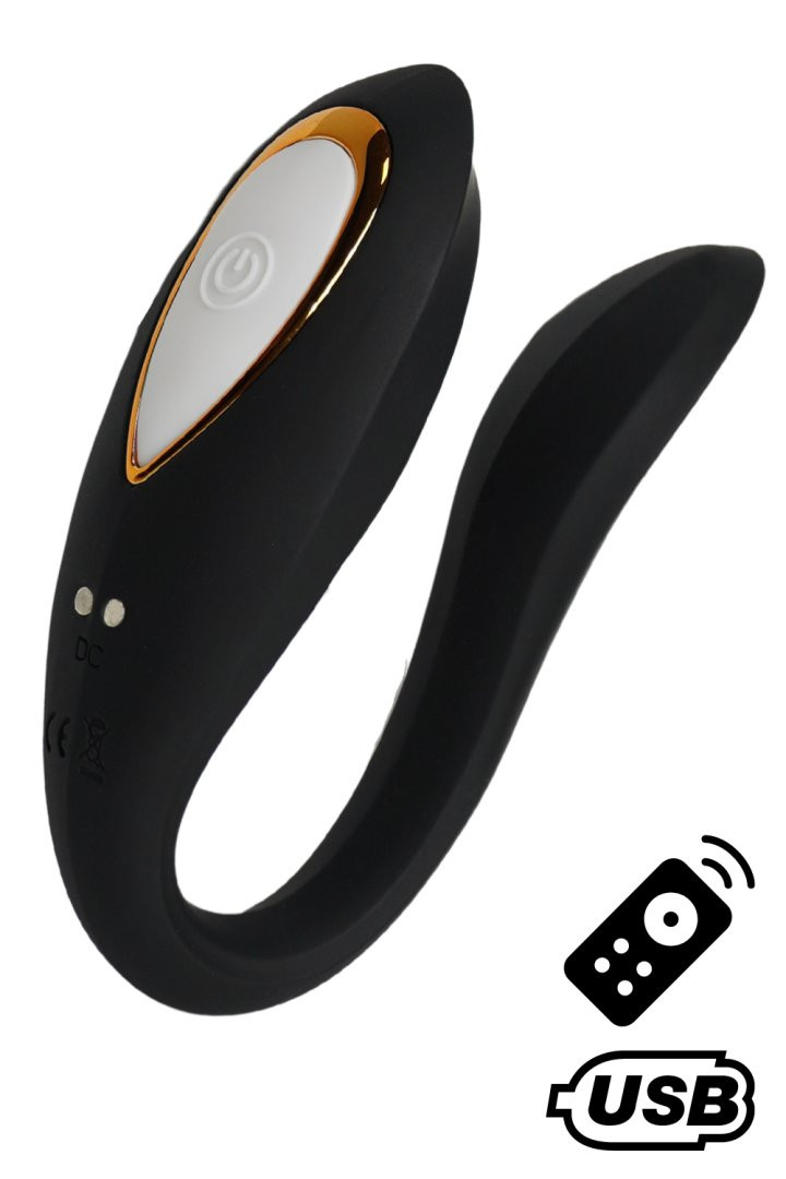 OSMOSE, stimulateur pour couple USB, double tte, avec tlcommande, en silicone mdical 1 OSMOSE, stimulateur pour couple USB, double tte, avec tlcommande, en silicone mdical