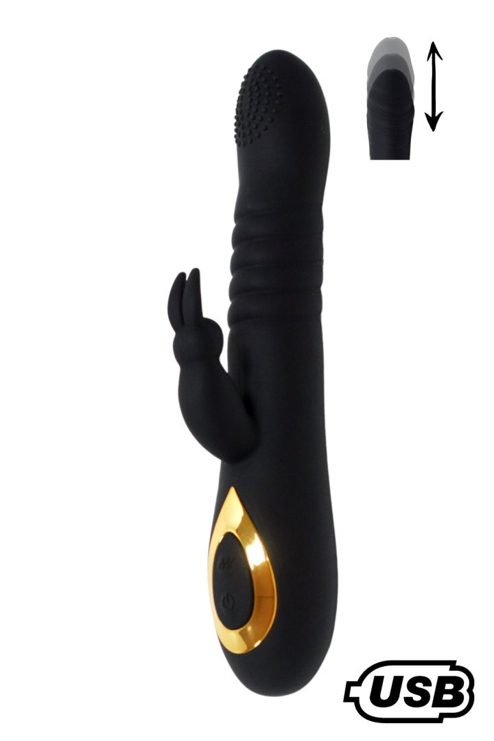 TWIST 2 Noir, Vibromasseur Rabbit va-et-vient USB en silicone mdical, dot de 18 modes de stimulation 1 TWIST 2 Noir, Vibromasseur Rabbit va-et-vient USB en silicone mdical, dot de 18 modes de stimulation