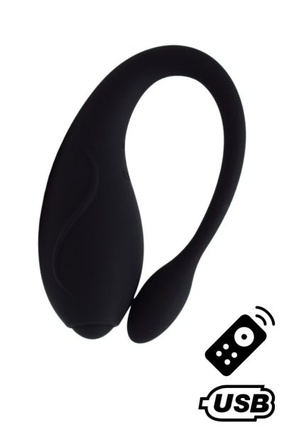 TANDEM Noir, stimulateur pour couple USB avec tlcommande en silicone mdical