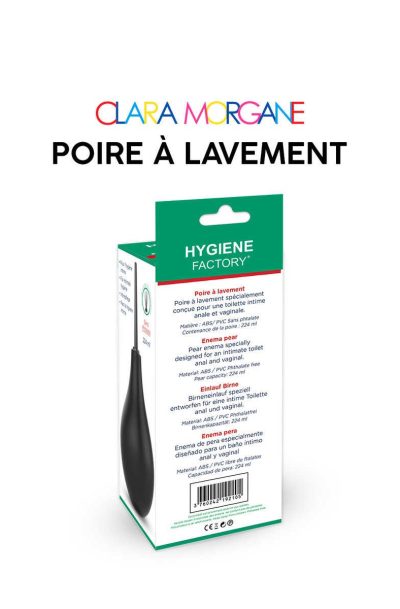 Poire lavement Clara Morgane - Noir