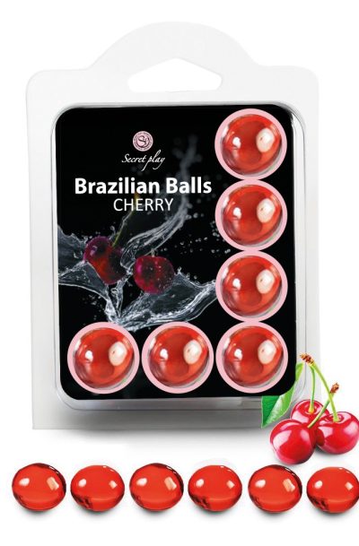 6 Brazilian Balls "Cerise" 3386-6