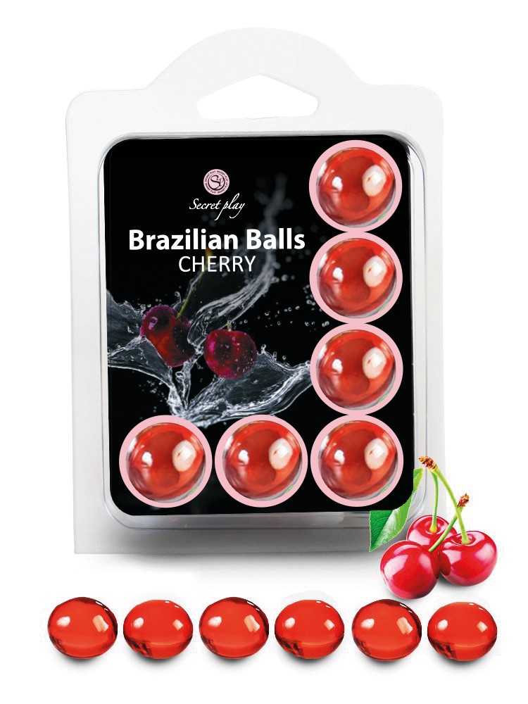 6 Brazilian Balls "Cerise" 3386-6 1 6 Brazilian Balls "Cerise" 3386-6