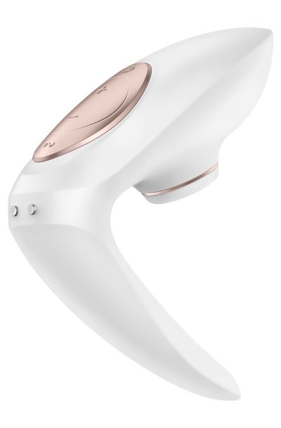 Pro 4 Couples - Blanc et Or rose Stimulateur vibromasseur Satisfyer