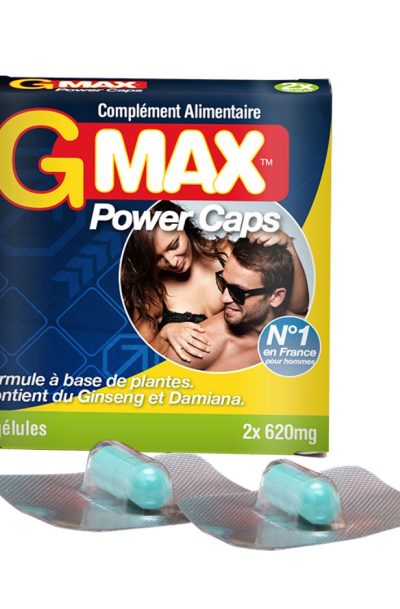 Gmax Power Caps Homme - 2 glules