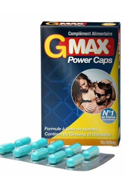 Gmax Power Caps Homme - 10 glules