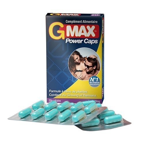 Gmax Power Caps Homme - 20 glules 1 Gmax Power Caps Homme - 20 glules