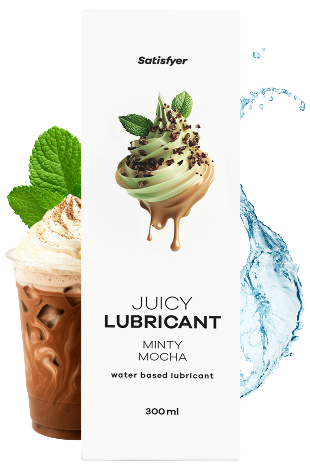 Lubrifiant à base d'eau Mochaccino mentholé 300 ml Satisfyer Contenance : 300 ml, Parfum : Moka mentholé 1 Lubrifiant à base d'eau Mochaccino mentholé 300 ml Satisfyer Contenance : 300 ml, Parfum : Moka mentholé