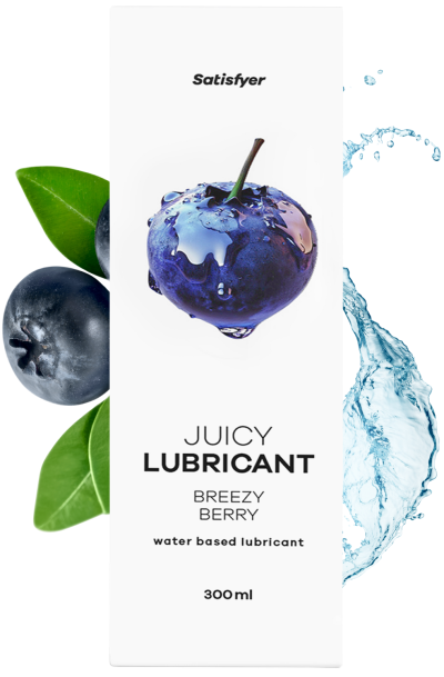 Lubrifiant à base d'eau Myrtille fraiche 300 ml Satisfyer Contenance : 300 ml, Parfum : Myrtille fraiche