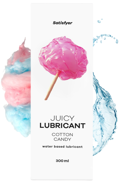 Lubrifiant à base d'eau Barbe à papa 300 ml Satisfyer Contenance : 300 ml, Parfum : Barbe a papa