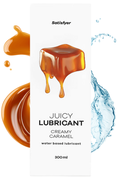 Lubrifiant à base d'eau Caramel crémeux 300 ml Satisfyer Contenance : 300 ml, Parfum : Caramel crémeux