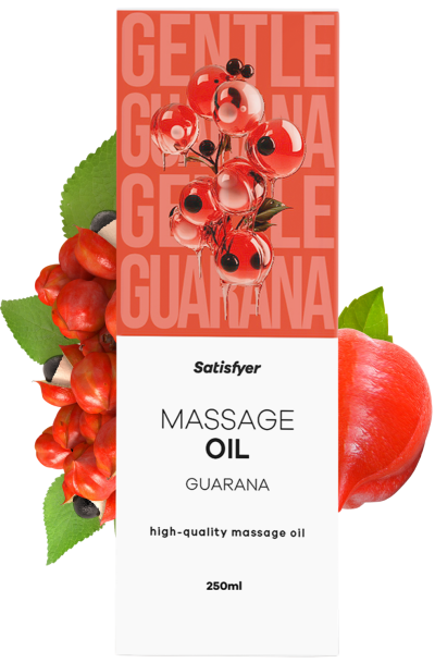 Accueil 15 Huile de massage Guarana 250 ml Satisfyer Contenance : 250 ML, Parfum : Guarana