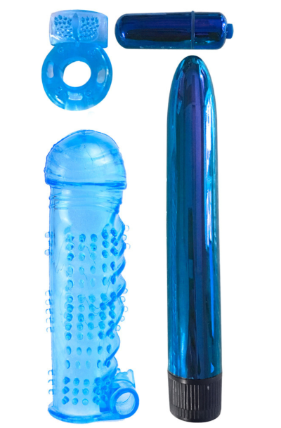 Accueil 15 Coffret 4 sextoys bleu Classix Couleur : Bleu