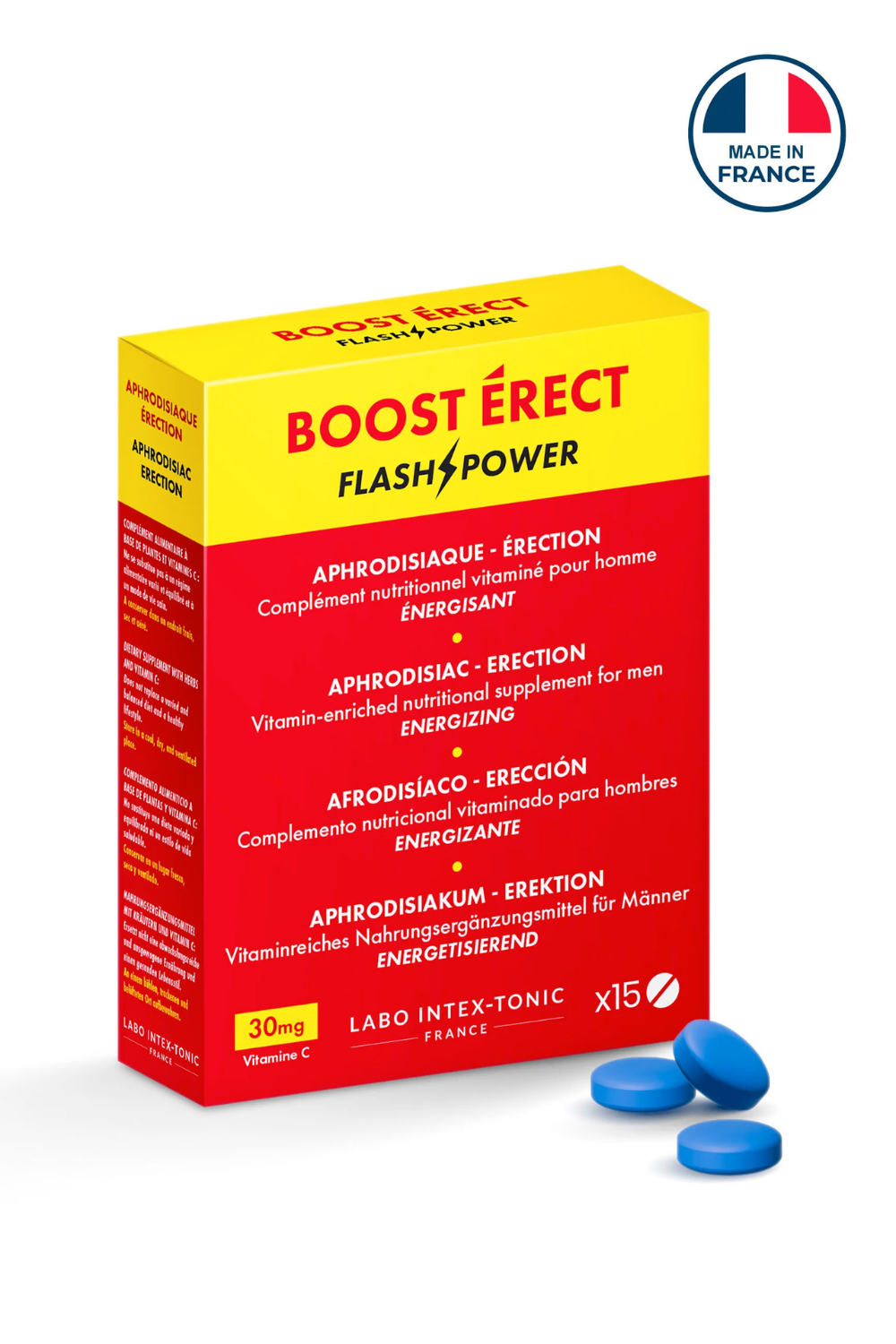 Stimulant homme Boost Erect 15 comprimés Contenance : 15 comprimés 1 Stimulant homme Boost Erect 15 comprimés Contenance : 15 comprimés