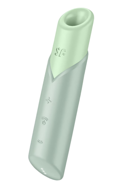 Stimulateur clitoridien de voyage Naughty Kiss Satisfyer Couleur : Vert