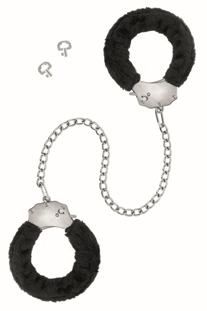 Menottes pour chevilles avec fourrure pour débutant Couleur : Noir 1 Menottes pour chevilles avec fourrure pour débutant Couleur : Noir