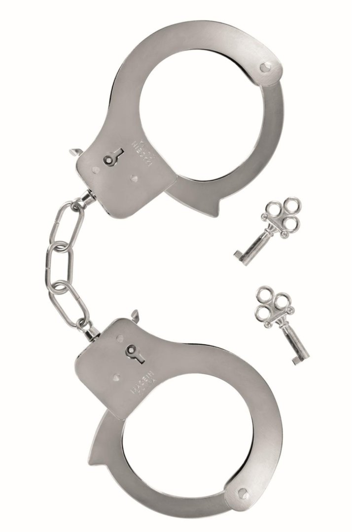 Menottes pour poignet en métal avec 2 clefs pour utilisateurs confirmés Couleur : Gris 1 Menottes pour poignet en métal avec 2 clefs pour utilisateurs confirmés Couleur : Gris