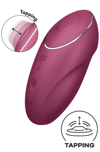 Accueil 14 Vibromasseur à poser, stimulateur clitoridien rouge Tap & Climax 1 Satisfyer Couleur : Rouge