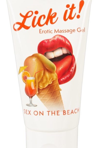 Lubrifiant et gel de massage végétalien comestible sex on the beach goût fruité 50ml Contenance : 50 ML, Parfum : Tropical