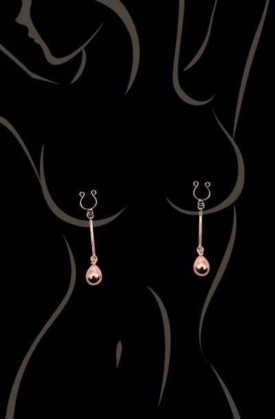 Accueil 16 Bijou pince téton, forme perle doré rose Couleur : Doré Rose