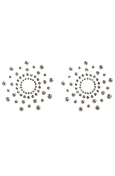 Accueil 15 Paire de cache tétons adhésifs strass blanc Couleur : Blanc