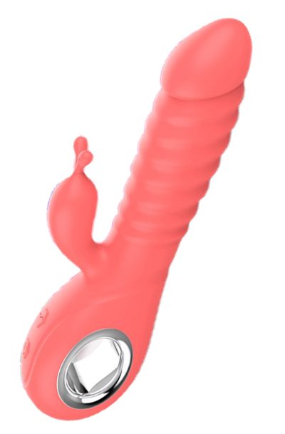 Vibromasseur rabbit rotatif 7 vibrations USB Couleur : Rose