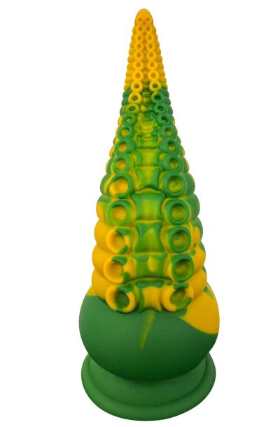 Accueil 12 Gode ventouse tentacule Kraken 21 cm vert et jaune Couleur : Vert/Jaune