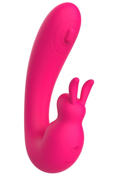 Accueil 15 Vibromasseur 2 en 1 G-spot et C-spot USB Kala rose Couleur : Rose