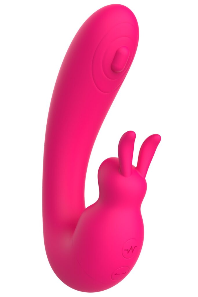 Accueil 10 Vibromasseur 2 en 1 G-spot et C-spot USB Kala rose Couleur : Rose
