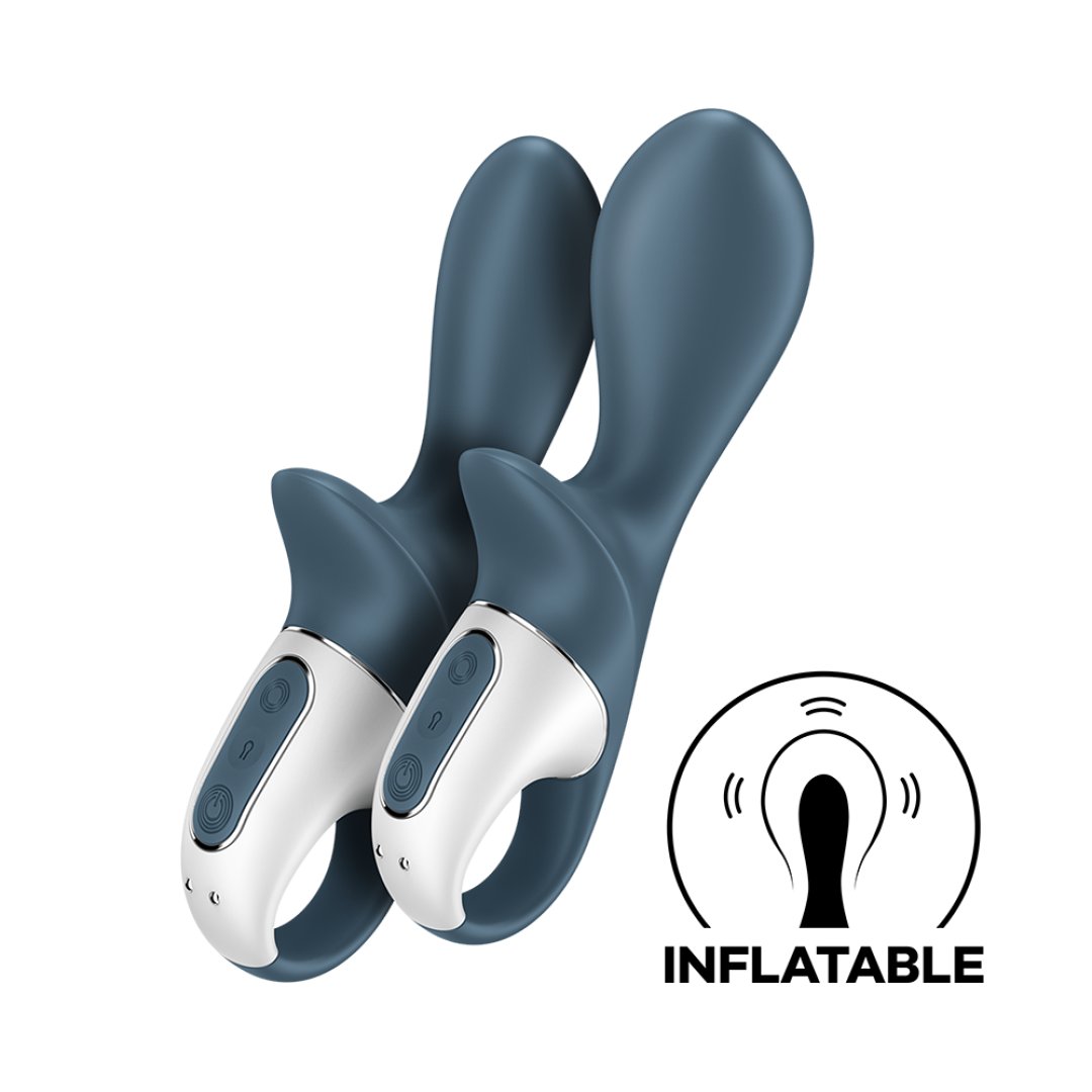 Vibromasseur gonflable anal gris USB Air Pump Booty 2 Satisfyer Couleur : Gris 1 Vibromasseur gonflable anal gris USB Air Pump Booty 2 Satisfyer Couleur : Gris