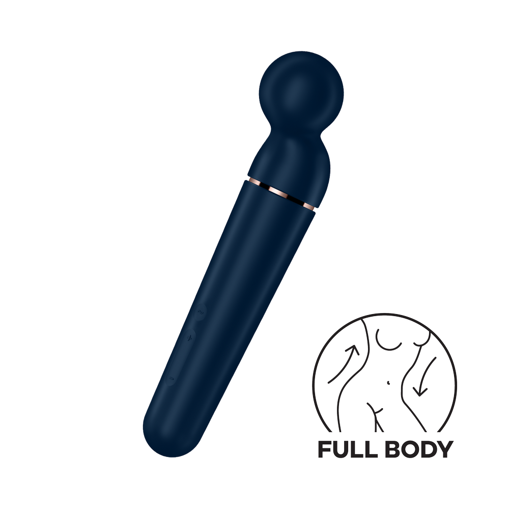 Vibromasseur wand bleu USB 60 vibrations Planet Wand-er Satisfyer Couleur : Bleu 1 Vibromasseur wand bleu USB 60 vibrations Planet Wand-er Satisfyer Couleur : Bleu