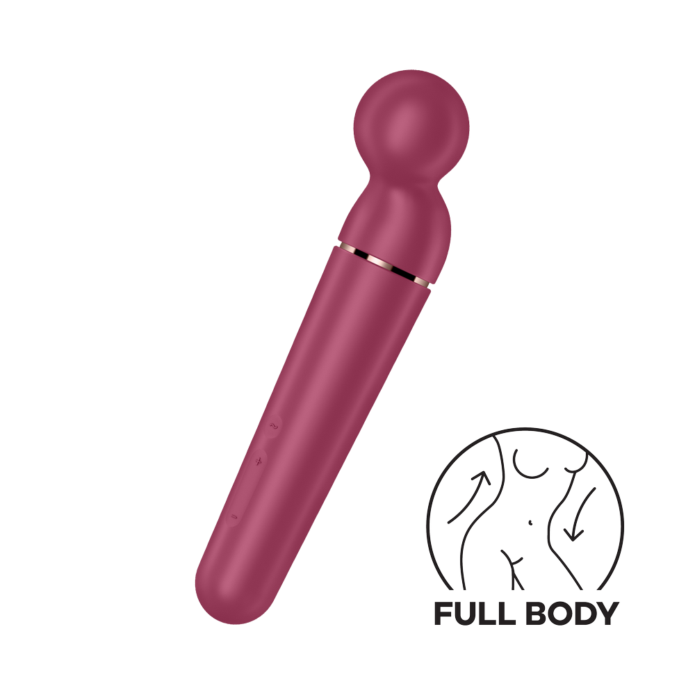 Vibromasseur wand rouge USB 60 vibrations Planet Wand-er Satisfyer Couleur : Rouge 1 Vibromasseur wand rouge USB 60 vibrations Planet Wand-er Satisfyer Couleur : Rouge