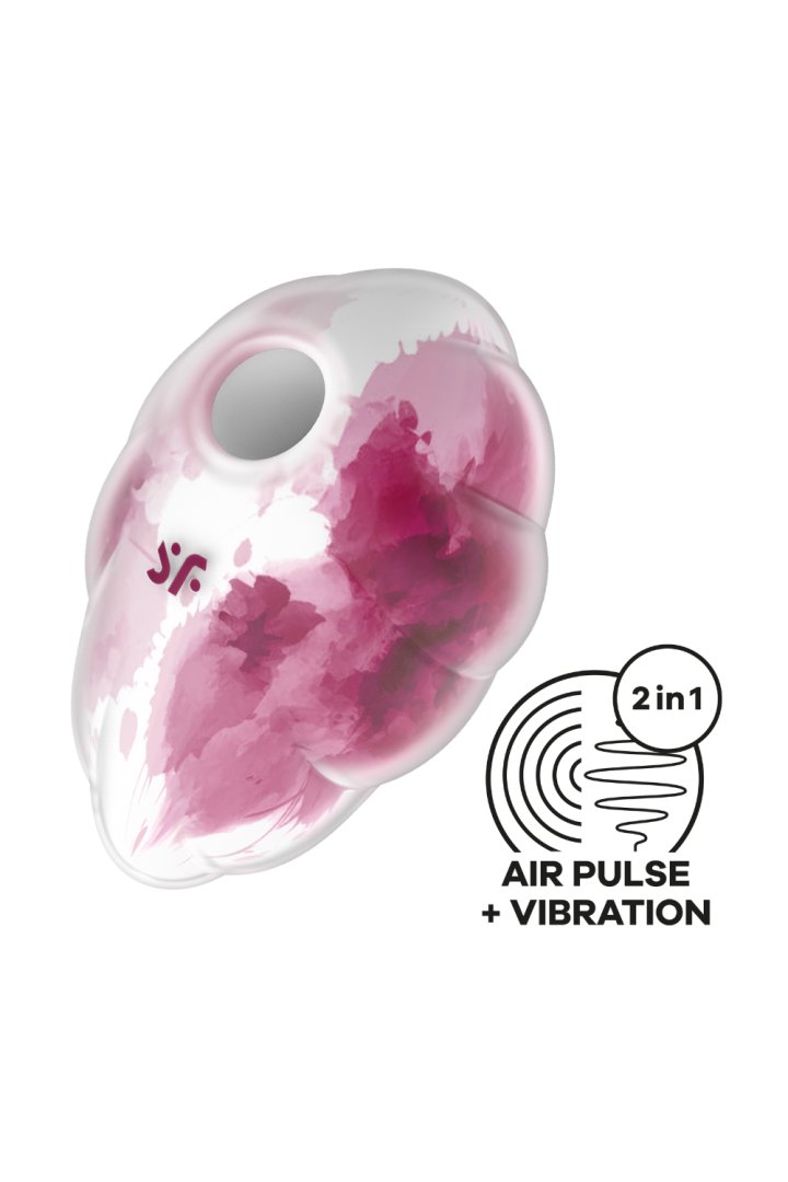 Stimulateur clitoridien par onde de pression sans contact et par vibration USB rose et blanc, Cloud Dancer Satisfyer Couleur : Rose/blanc 1 Stimulateur clitoridien par onde de pression sans contact et par vibration USB rose et blanc, Cloud Dancer Satisfyer Couleur : Rose/blanc