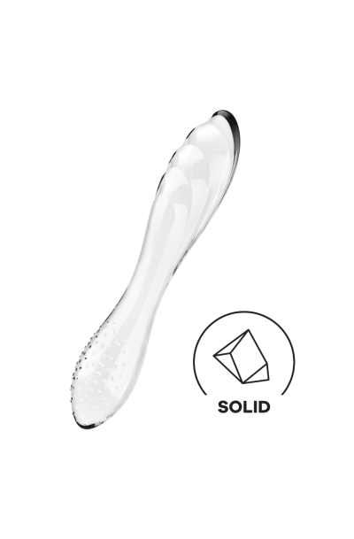 Gode en verre transparent haute qualité Dazzling Crystal 1 Satisfyer Couleur : Transparent