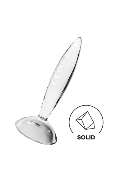 Gode anal en verre borosilicaté massif transparent Sparkling Crystal Satisfyer Couleur : Transparent