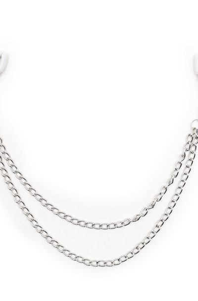 Pinces à seins réglables avec double chainettes Taille : TU - OS