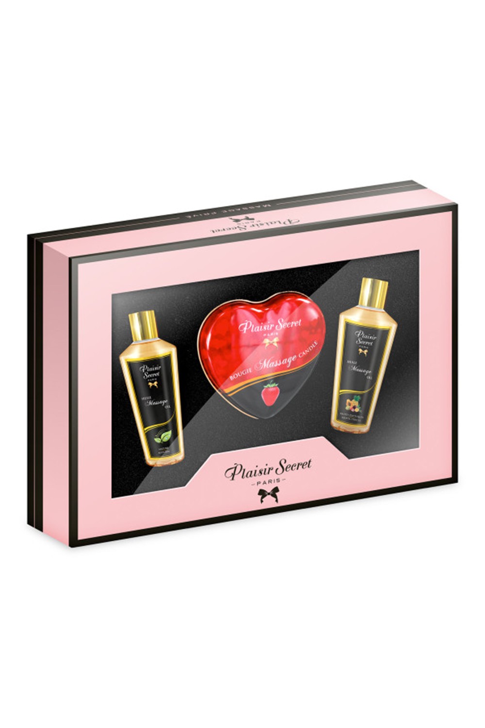 Coffret de massage contenant 2 huiles sèches et 1 bougie de massage Contenance : Coffret 3 pièces 1 Coffret de massage contenant 2 huiles sèches et 1 bougie de massage Contenance : Coffret 3 pièces