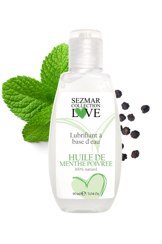 Accueil 9 Lubrifiant à base d'eau 100% naturel Menthe poivrée 90 ml Contenance : 90 ML, Parfum : Menthe poivrée