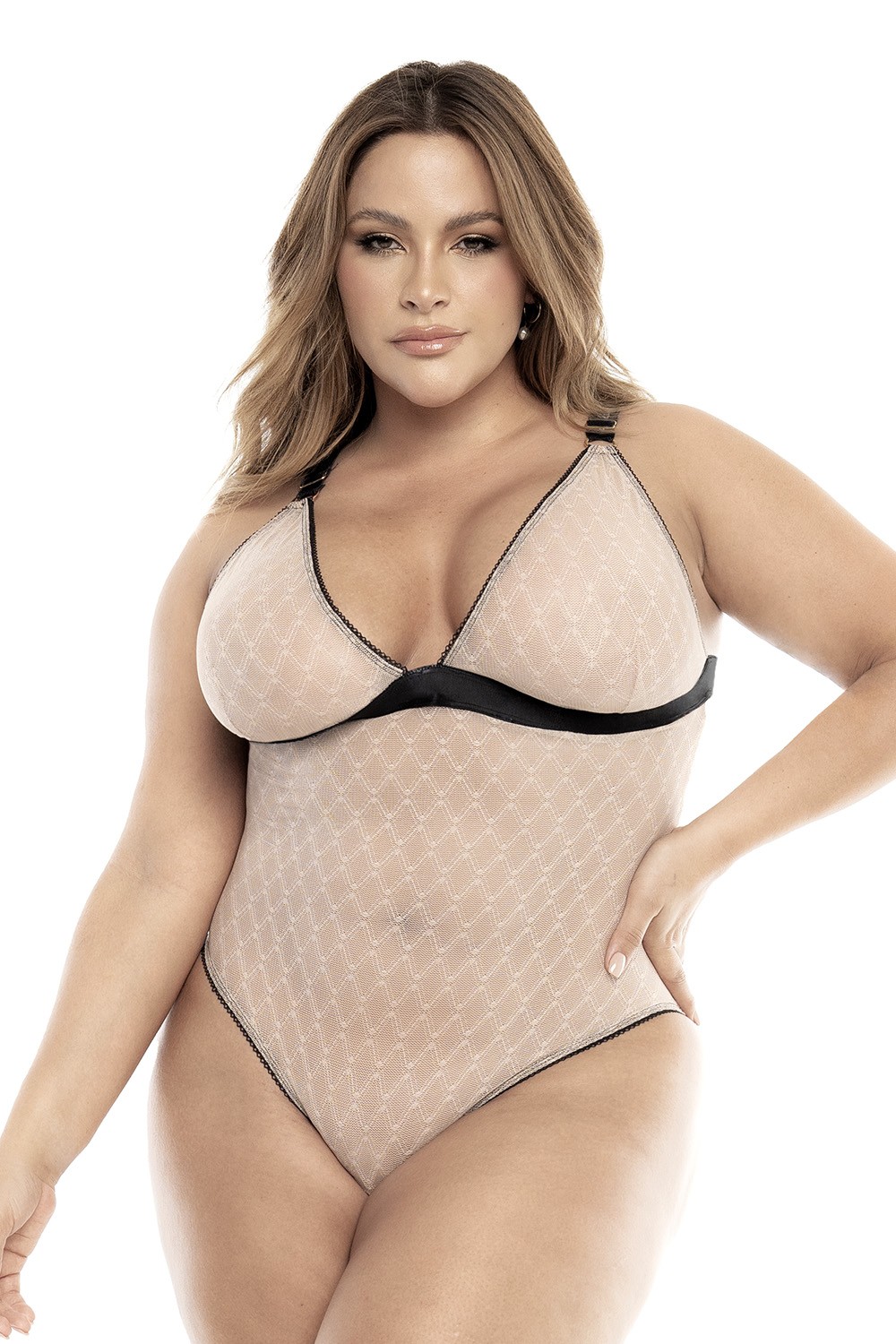 Body, grande taille, chair et noir Taille : 3X/4X, Couleur : Chair/Noir 1 Body, grande taille, chair et noir Taille : 3X/4X, Couleur : Chair/Noir