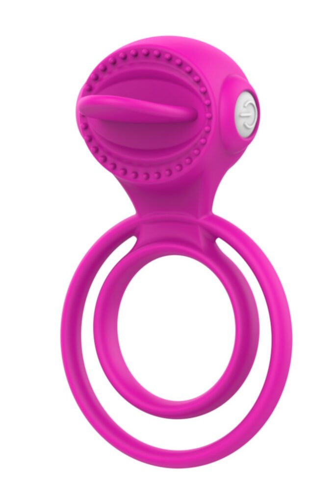 Accueil 13 Anneau vibrant à 2 anneaux 1 mode de vibration très extensible rose Couleur : Rose