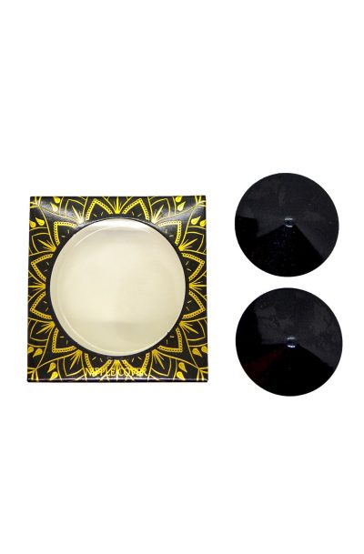 Nipple Métal noir Cache tétons cône Couleur : Noir