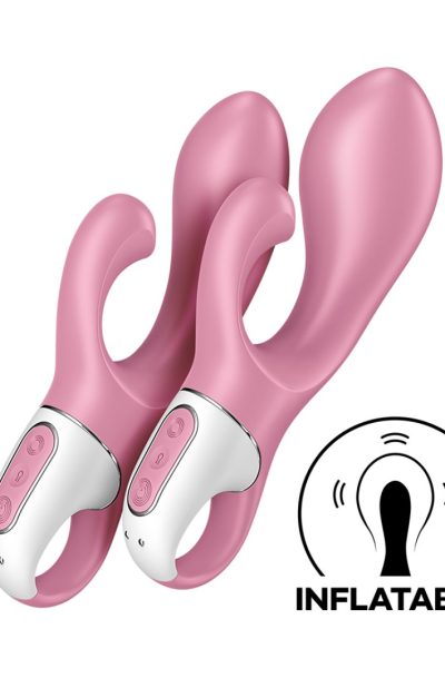 Vibromasseur Rabbit gonflant rose Air Pump Bunny 2 USB Satisfyer Couleur : Rose