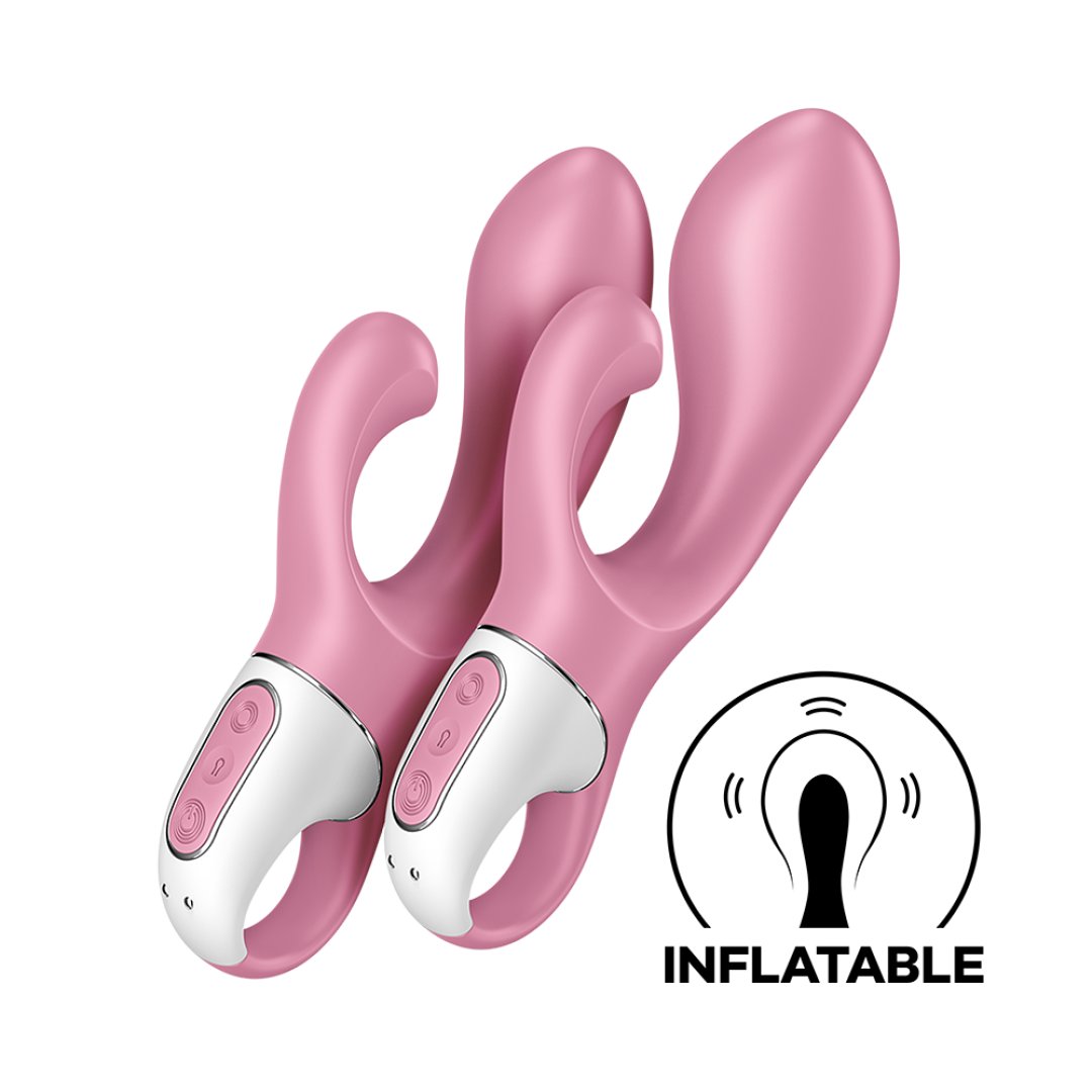 Vibromasseur Rabbit gonflant rose Air Pump Bunny 2 USB Satisfyer Couleur : Rose 1 Vibromasseur Rabbit gonflant rose Air Pump Bunny 2 USB Satisfyer Couleur : Rose