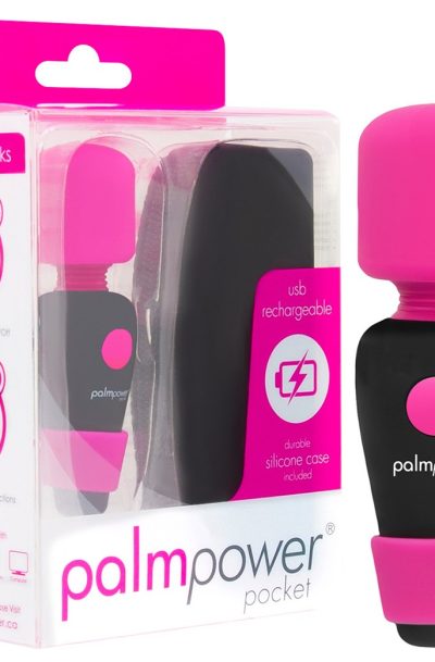 Accueil 12 Mini wand très puissant USB Palmpower Couleur : Noir/Rose